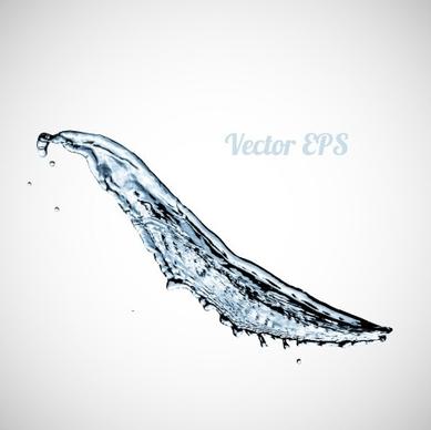 splashes of water creative background vector