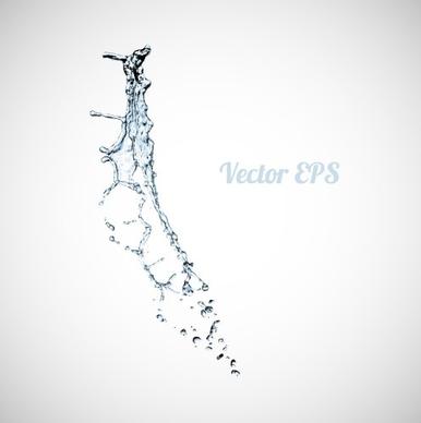 splashes of water creative background vector