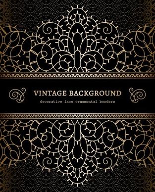 vector set of vintage luxury background design