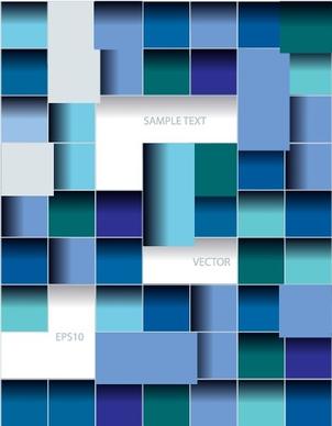 multicolor squares creative background vector set