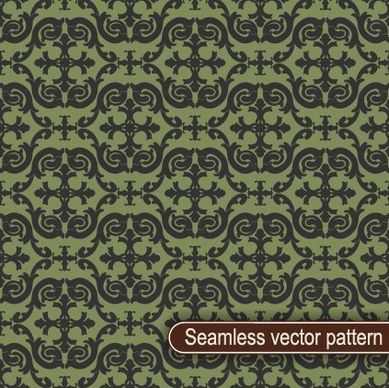 vintage floral seamless vector pattern