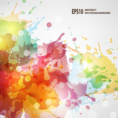 splash watercolor blots abstract background vector