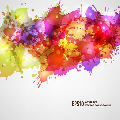 splash watercolor blots abstract background vector