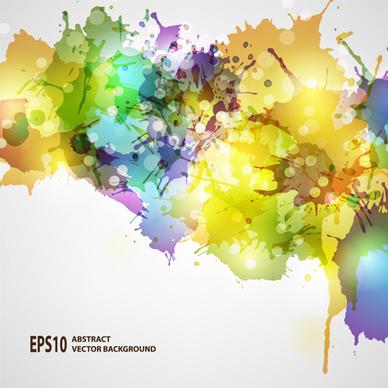 splash watercolor blots abstract background vector