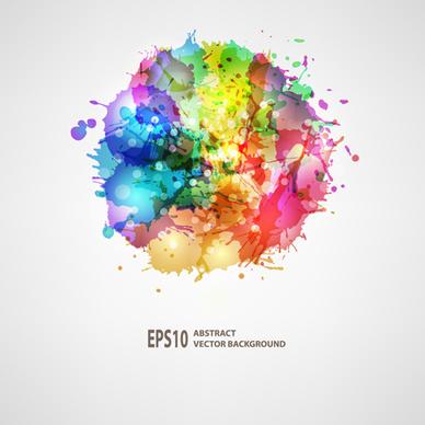 splash watercolor blots abstract background vector