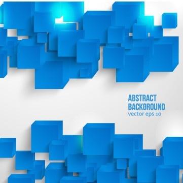 abstract blue square background vector