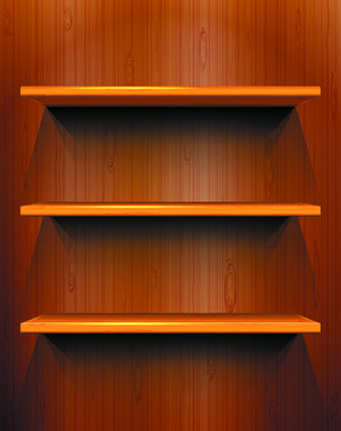 shiny shelves creative background vector art