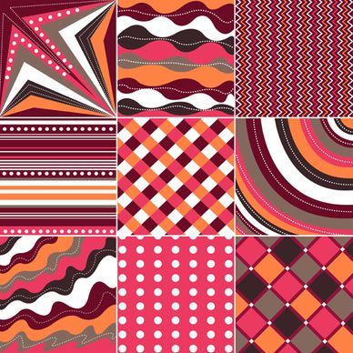 beautiful fabric patterns vector