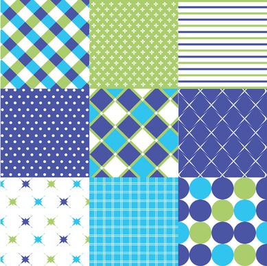 beautiful fabric patterns vector