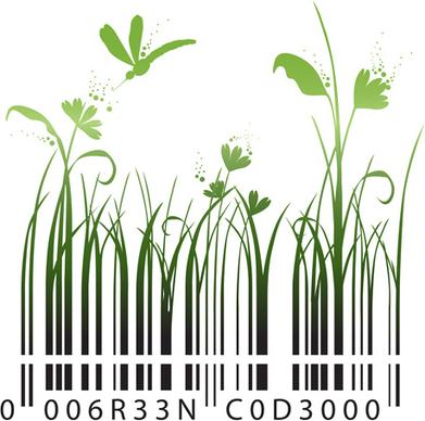 the offbeat bar codes design vector graphic