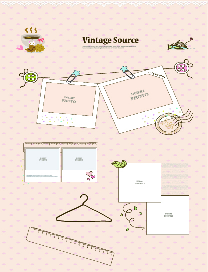 vintage source elements vector