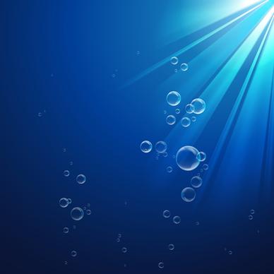 transparent bubbles with background vector