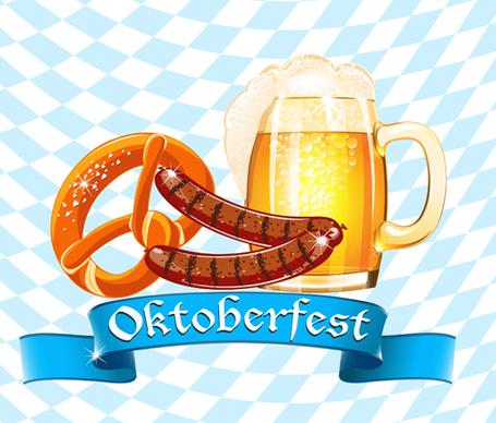 oktoberfest elements background vectors