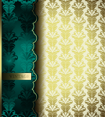 vintage seamless luxury pattern background vector