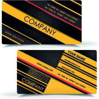 excellent business cards design vectors