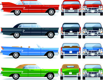 retro car vector