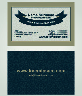 superior business cards design template vector