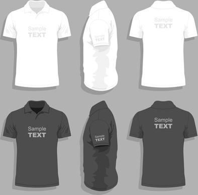 men clothes design template vector set