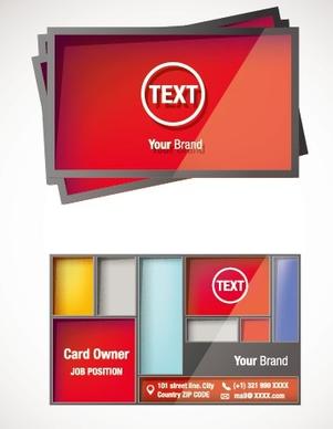 modern business cards creative vector