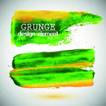 grunge watercolor elements vector background