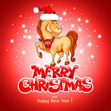 horse year creative design elements vector