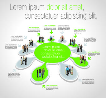 business people infographics elements vector