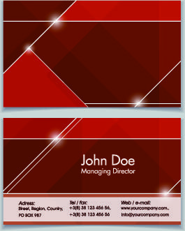 shiny modern business cards vector