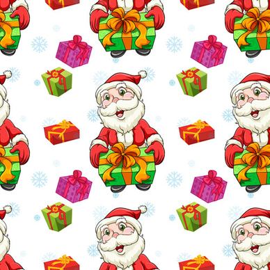 cute christmas seamless pattern vector