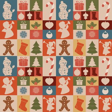 cute christmas seamless pattern vector