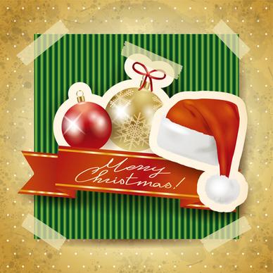 christmas photo frame background vector