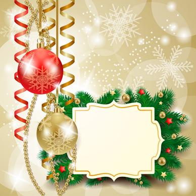 cute christmas cards with frame vector set