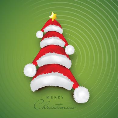 creative xmas tree background vector graphics