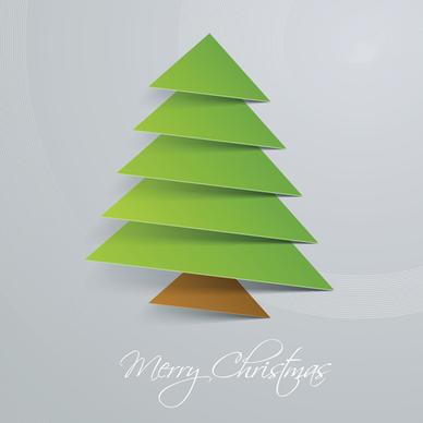 creative xmas tree background vector graphics