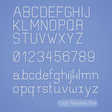 creative alphabets design vector set