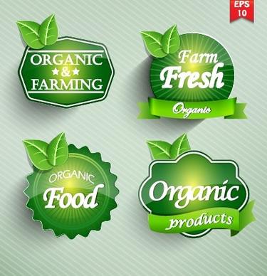 natural food label design vector