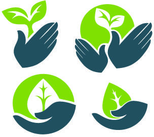 eco style creative logos vector