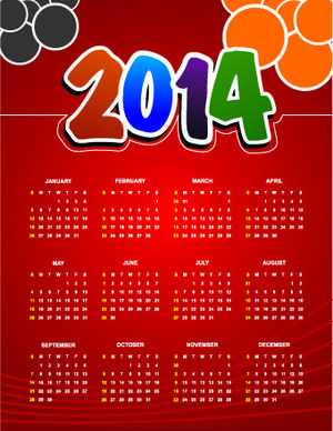 calendar14 vector huge collection5