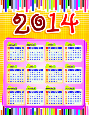 calendar14 vector huge collection8