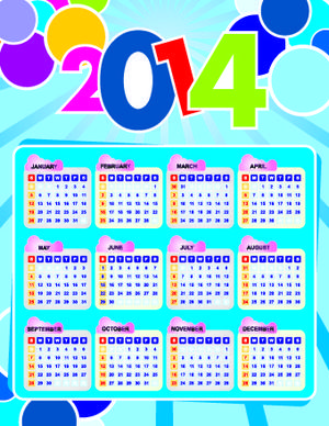 calendar14 vector huge collection9