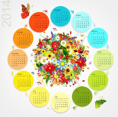 calendar14 vector huge collection4