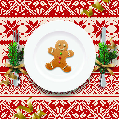 christmas with14 new year creative background set