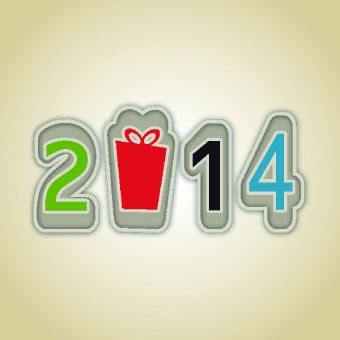 2014 new year design elements vectors