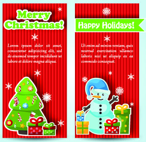 christmas elements with santa vector banner