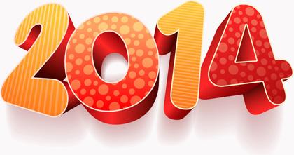 new year14 creative vector graphics