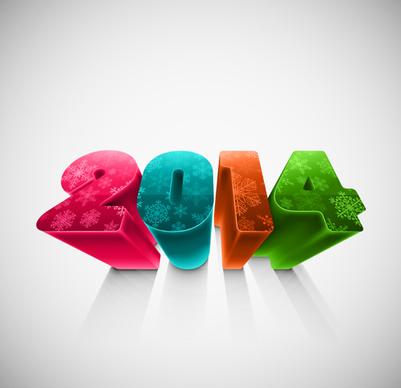 new year14 creative vector graphics