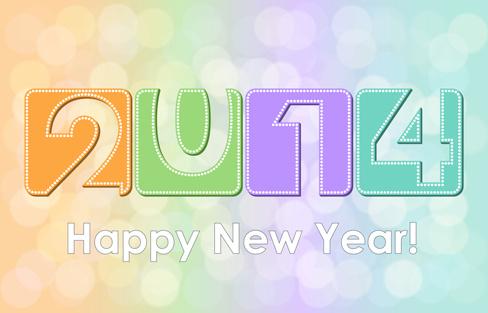 new year14 creative vector graphics