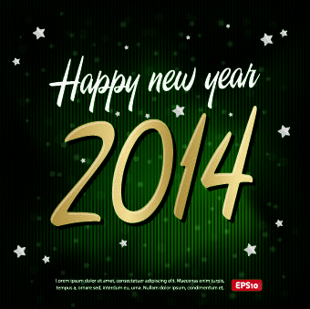 new year14 christmas background vector