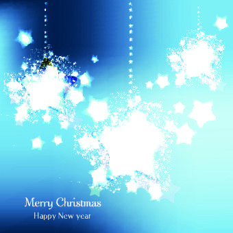 christmas grunge star vector background