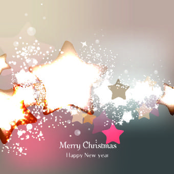 christmas grunge star vector background