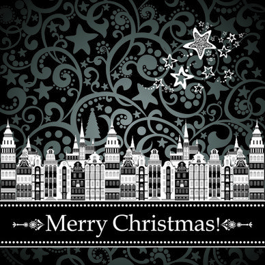 2014 christmas ornate elements vector